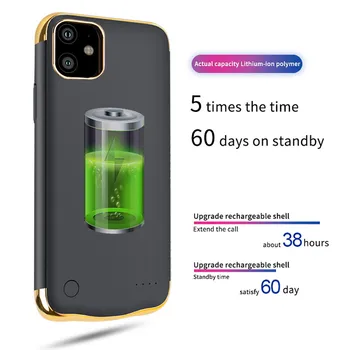 電源銀行 6000 3500mah バッテリーケース電話 Powerbank 充電カバーのための iphone 11/11 プロ/11 プロマックス зарядное устройство