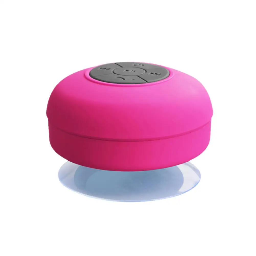 Розовый Bluetooth динамик сабвуфер динамик Boombox портативный мини-динамик s водонепроницаемый с присоской для беспроводной колонки компьютера - Цвет: Розовый