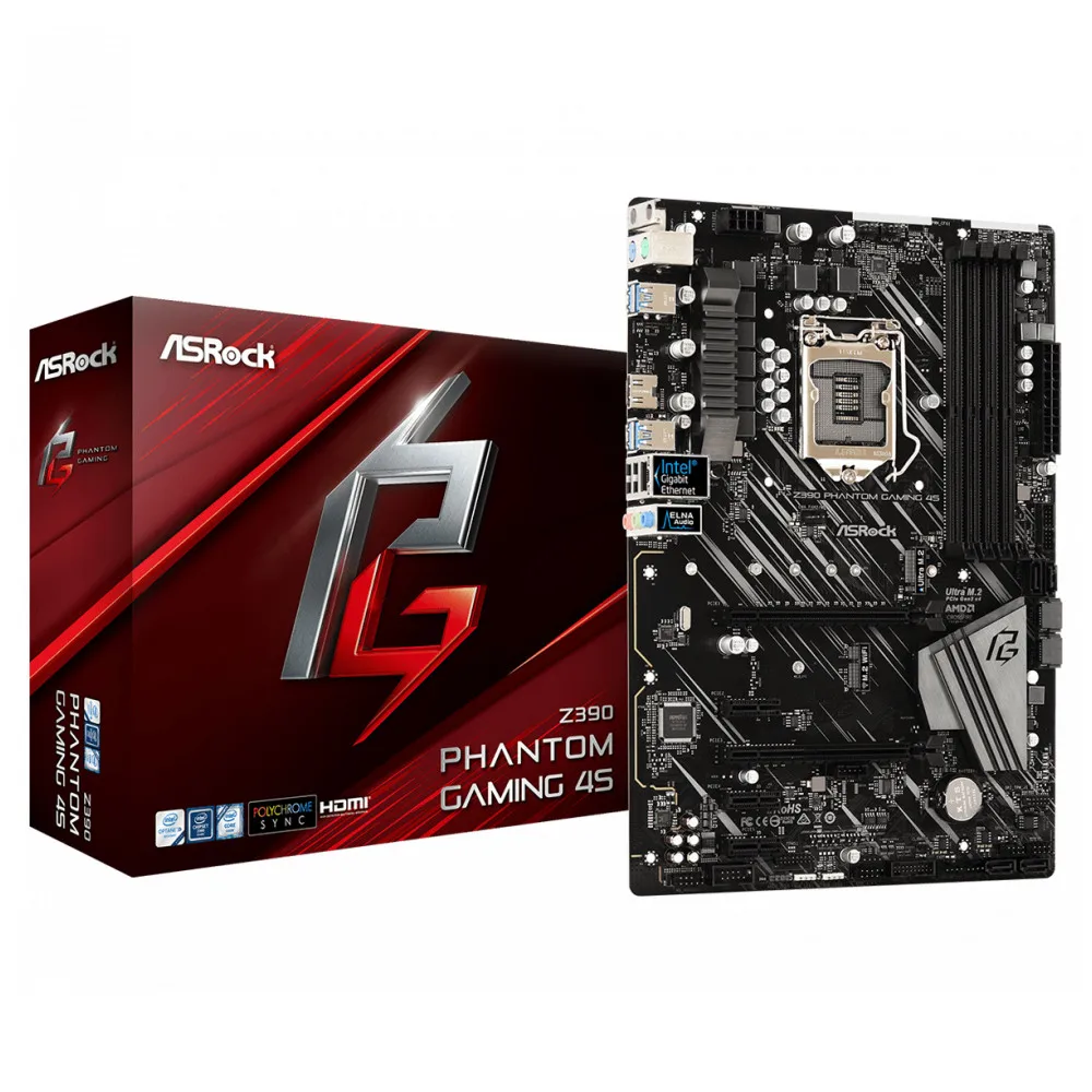 Материнская плата ASRock Z390 Phantom Gaming 4S