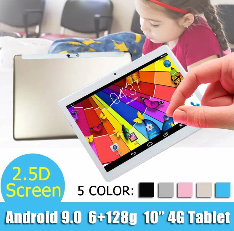 

Newest LEORY 10.1 inch 2.5D Arc Tablet PC Android 7.0 6G+128G 800W+1300W Camera Multilanguage 2560*1600 FHD IPS Display