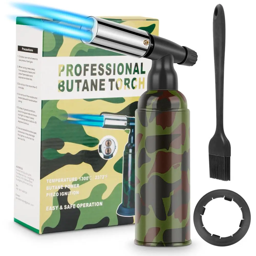 

Blow Torch Professional Culinary Cooking Kitchen Torch Refillable Adjustable Mini Gas Torch for Crafts Brulee Creme
