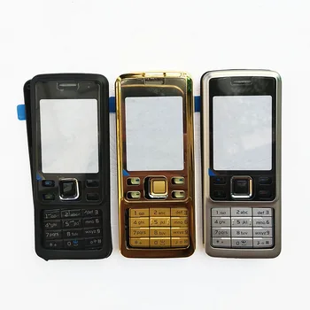 

BINYEAE New Metal Complete Full Housing For Nokia 6300 Front Frame + Middle + Back Cover + Keyboard + Logo