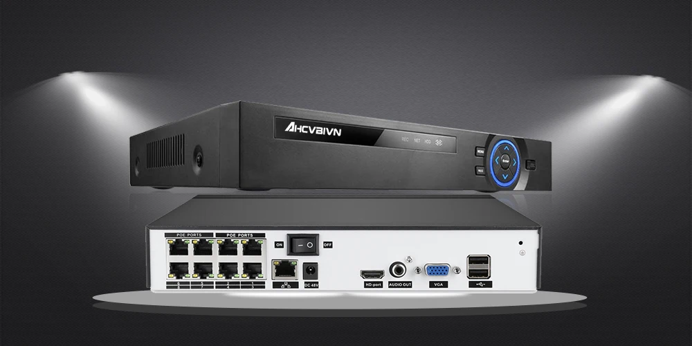 AI Распознавание лиц 48 В POE NVR 8CH 5MP/4MP 1080P Аудио видеонаблюдения безопасности видео рекордер для POE IP камера ONVIF