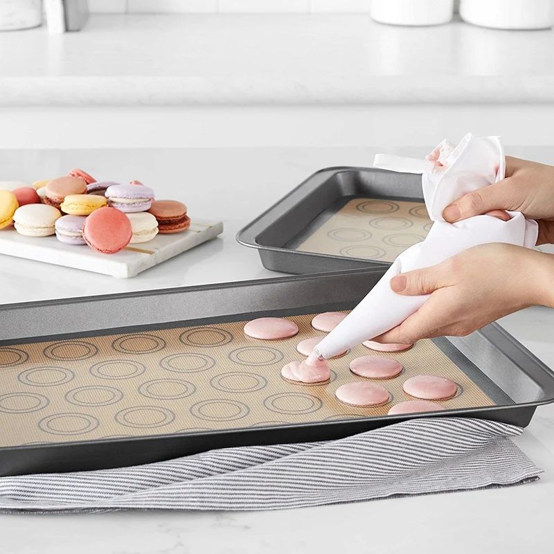 ELEG-силикагель выпечки Pad-2Pcs-Non-Sticky коврик для выпечки плиты и прокатки-торт/Печенье