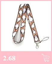 Chinese characters funny Neck Strap Lanyard keychain Mobile Phone Strap ID Badge Holder Rope Key Chain Keyrings Accessory Gifts