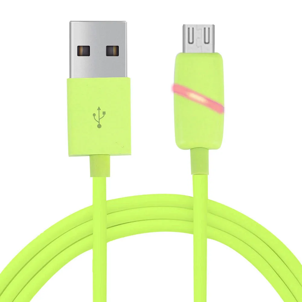Кабель для передачи данных Micro USB Smart Breathing Light прочный кабель для зарядки Micro usb для Android samsung Nokia; sony huawei