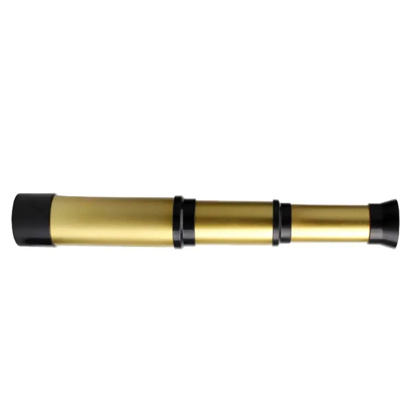Gold Детский телескоп масштабируемый карманный Монокуляр Spyglass Портативный Открытый Инструменты - Цвет: Gold