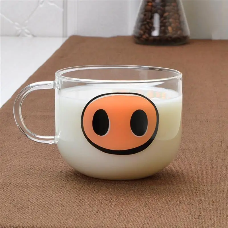540Ml Novelty Glass Cup Mugs Coffee Tea Milk Breakfast Mug Creative Gifts - Цвет: B