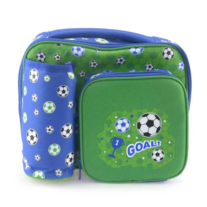 Модная детская сумочка, сумка для бутылок, термобутылки, сумка для мамы, Детская сумка, изоляционные сумки, грудное молоко, термический подогреватель пищи - Цвет: Blue Football