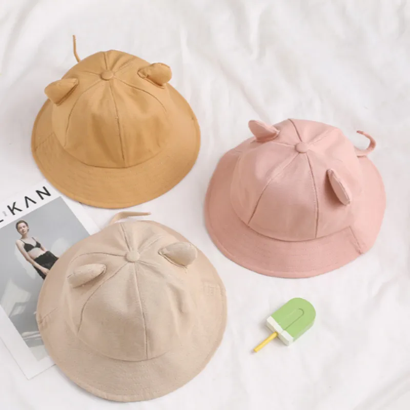 Панама Женская весенне-летняя хлопковая с кошачьими ушками | Аксессуары для