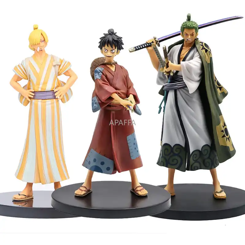 18 Cm One Piece The Grandline Men Roronoa Zoro Vinsmoke Sanji Land Of Wano Country Ver Action Figure Pvc Collection Model Toy Action Figures Aliexpress