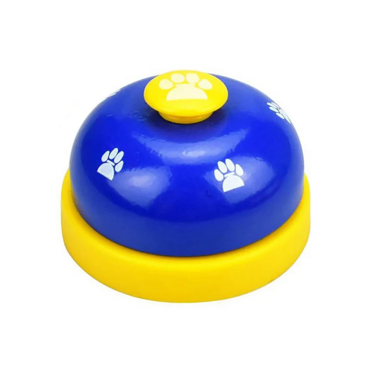 Pet Call Bell Cat интерактивные игрушки для собак IQ дрессировка кошек собак развивающие игрушки тренер щенков напоминание Кормление питомцев дрессировочный звонок - Цвет: blue