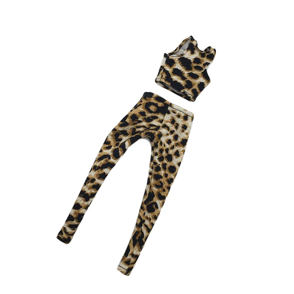 1/6 Figure Clothing Cloth Leopard Print Corset & Pants for 12" Female Body