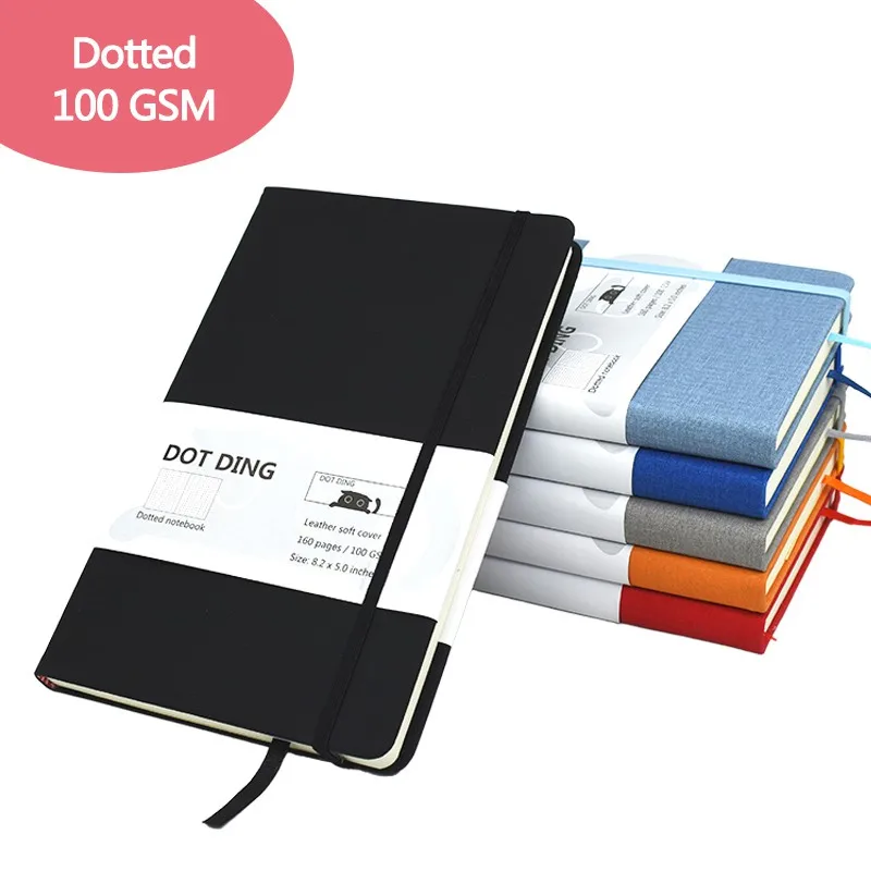 A5 Dotted Hardcover Notebook 100 GSM Paper Stationery Journal Writing