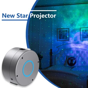 

Starry Projector EU Plug Star Sky Night Light for Cinema Bar Sleeping Light Bedroom Bedside Table Lamp with Remote Control