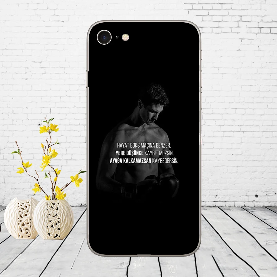 17 50DD Муай тайская борьба бокс Мягкий силиконовый чехол для iPhone 5 5S SE 6 6s 8 plus 7 7 Plus X XS SR MAX чехол - Цвет: 17
