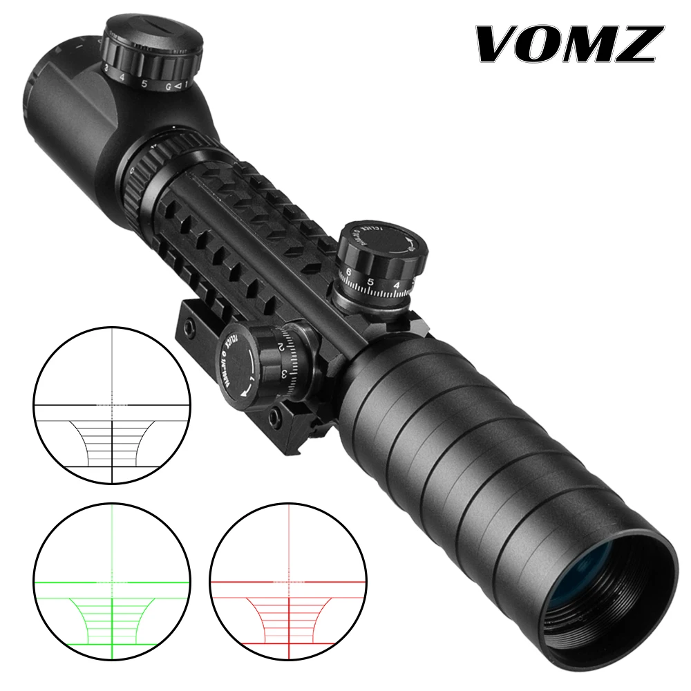 Прицел для охоты VOMZ 3 9x32 охотничий прицел с красно зеленой точкой тактический Снайперский рельсовой