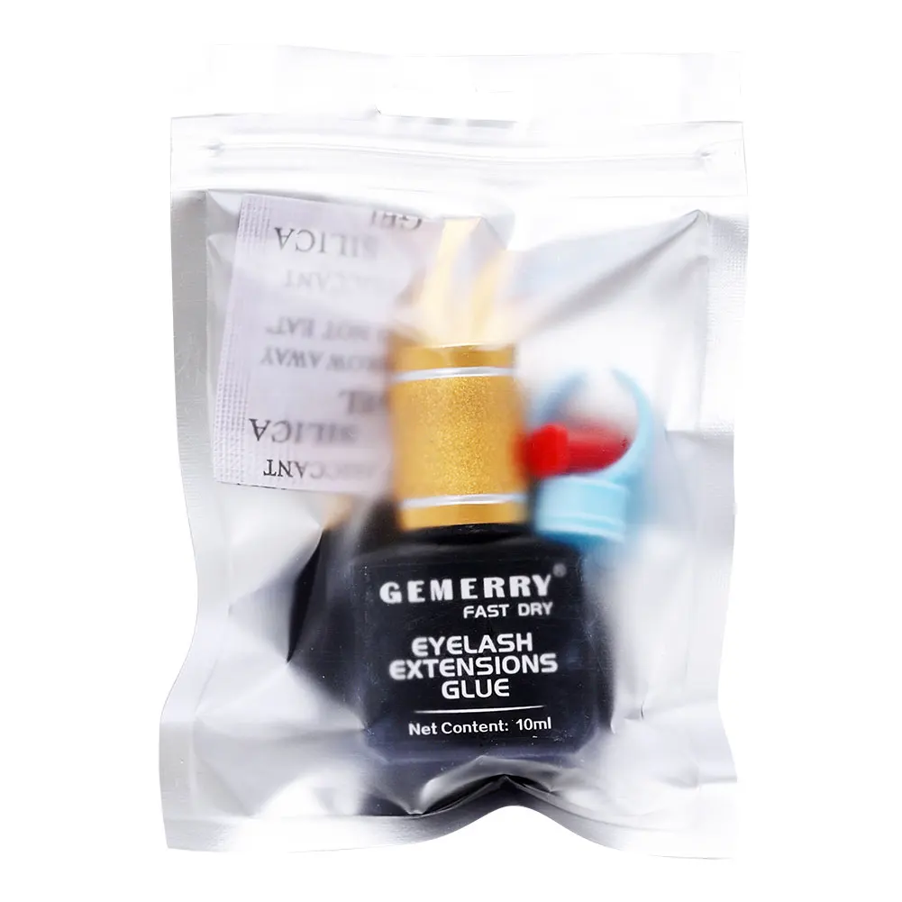 10 Bottles Gemerry Glue Eyelash Extension Glue False Lash Strong Adhesives Retention 7 Week No Irritation Eyelash Glue Wholesale