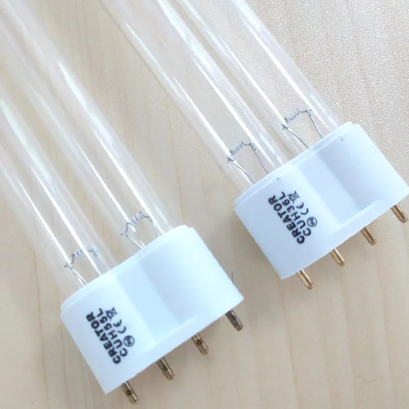 2 pack 55W 4 контактный 2G11 Базовая ультрафиолетовая бактерицидная лампа замена для УФ