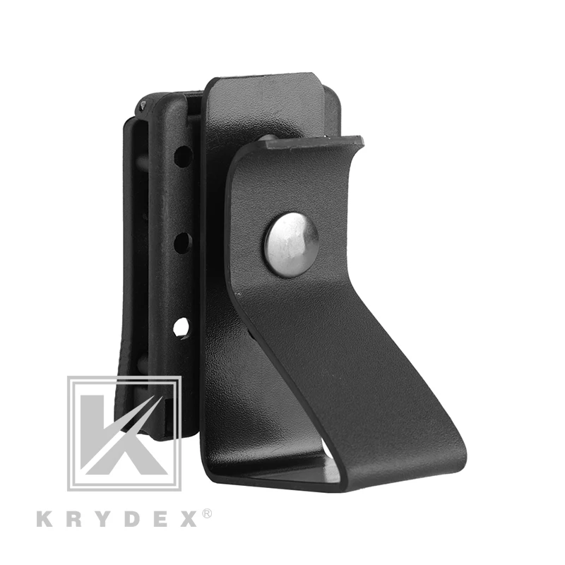 KRYDEX Тактический держатель для спортивной гарнитуры MOLLE Подставка для наушников Совместимость w/1," 1,75" " ремень для бритвы Peltor MSA IMPACT Walker - Цвет: BK