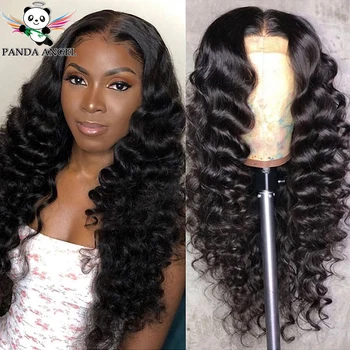 

13*4 Deep Wave Human Hair Lace Front Wigs 150% Pre Plucked Brazilian 13*6 Transparent Lace Front Human Hair Wigs For WomenPanda