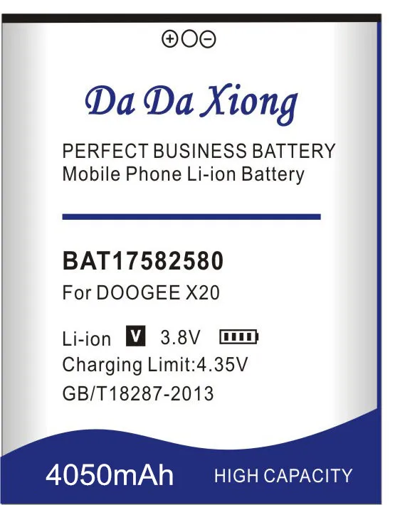 Высокое качество 4050mAh BAT17582580 батарея мобильного телефона Для Doogee X20 X20L запасная батарея для мобильного телефона