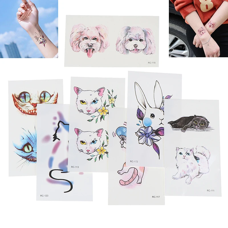 Cartoon Animal Waterproof Temporary Tattoo Sticker Tatoo Body Art Women New Fake  Body Art Cute Tattoos