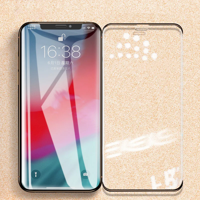 9D без рамки, полное покрытие, Защитное стекло для iPhone 11 Pro X XR XS Max, закаленное стекло для экрана iPhone 7 8 6 6S Plus