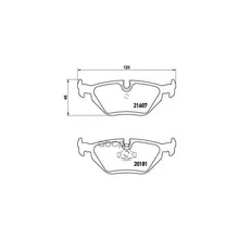 P06013_=Gdb1189=571527b!Колодки Дисковые З Bmw E36/Z3 1.6-3.0 90 Brembo P06013 Brembo арт. P06013
