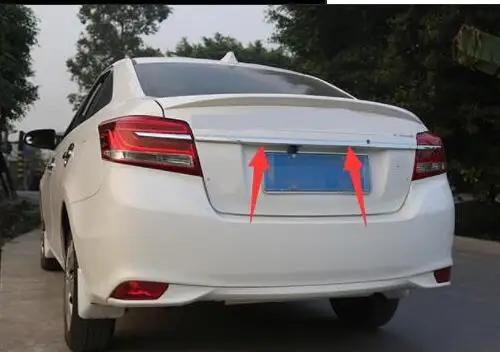 Подходит для для Toyota VIOS Модифицированная Специальная нержавеющая сталь задняя Обшивка багажника яркая полоса украшения