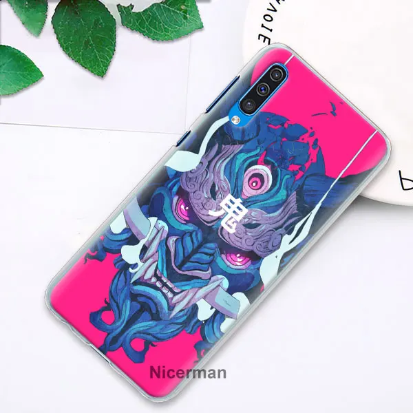 Фантазия Самурай маска хання телефонные чехлы для samsung Galaxy A10 A20e A30 A40 A50 A60 A70 A80 A6 A8+ A7 A9 жесткий чехол из поликарбоната - Цвет: 07