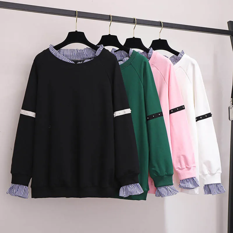 Осенне-зимние свитшоты размера плюс бюст 149 см 4XL 5XL 6XL 7XL 8XL 9XL кофты