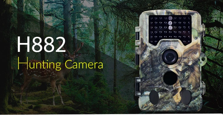 Trail camera 16MP 1080P Водонепроницаемая камера для разведения дикой природы охотничья камера с 120 ° широкоугольным определением ночного видения