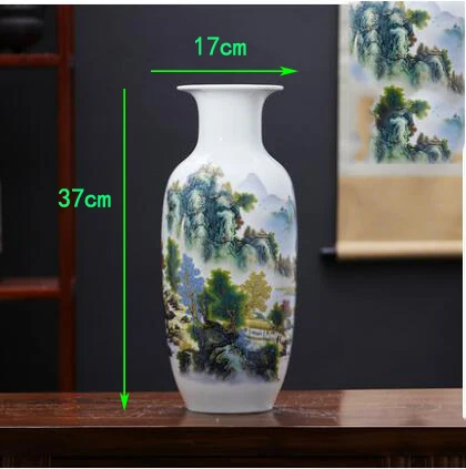 Китайский дзиндэжэнь керамические вазы с орнаментом синий и белый фарфор предметы интерьера дома гостиной фигурки Аксессуары декор - Цвет: style6