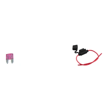 

30 x Mixed Amp Mini Blade Fuses Car Motorbike Atm Auto & 5 x Socket Fuse Lamellar Cable for Car Waterproof Replacement