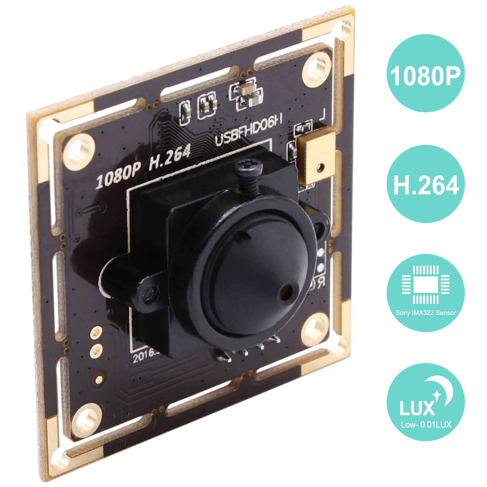2 0 мегапикселей 1080P Full HD SONY IMX322 CMOS камера промышленного видеонаблюдения с