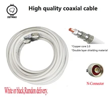 ZQTMAX коаксиальный кабель RG6 для усилителя сигнала, рации, ТВ подключения ретранслятора 10 или 15 метров