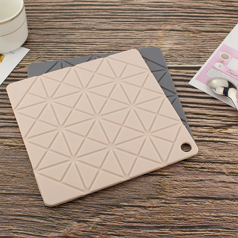 LBER Heat-Resistant Silicone Pad Drink Cup Coaster Anti-Skid Pot Rack Placemat Placemat Kitchen Accessories