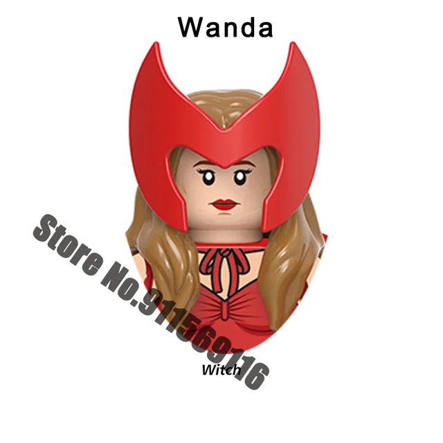 Superhero Building blocks Loki Sylvie Iron Man Spiderman Hulk Thor Captain America Venom Groot Thanos Vision Falcon Deadpool Toy A-X1652