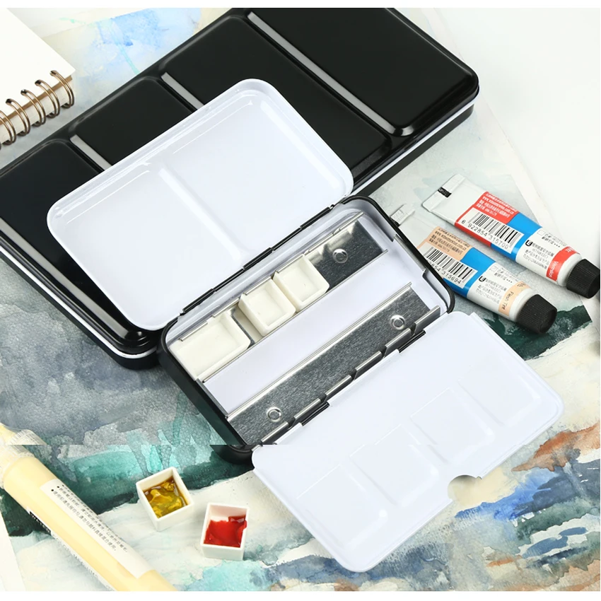 Aquarela Paint Tin Box, Paleta de pintura