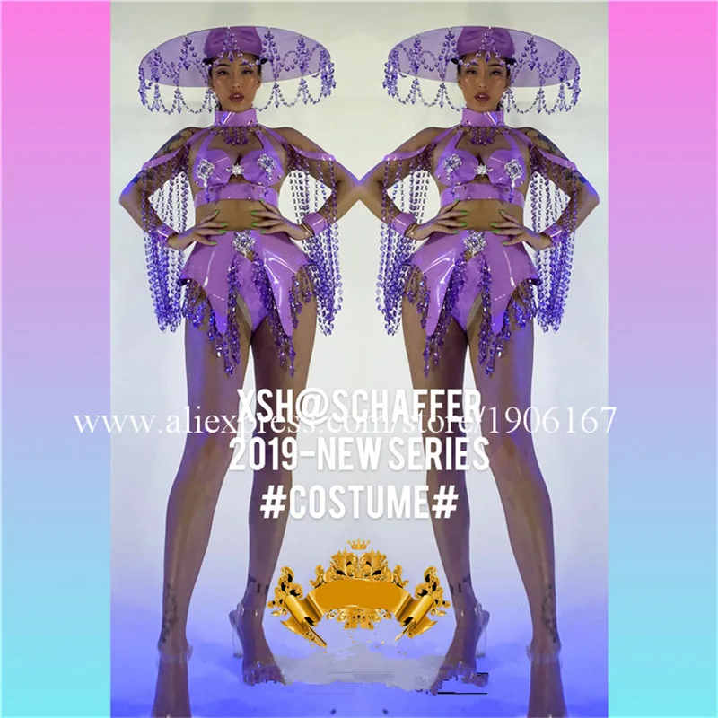 

Halloween Christmas Ballroom Costumes Nightclub Bar Sexy Lady Dance Suit Clothes Party Event Dress Stage Performance Clothes