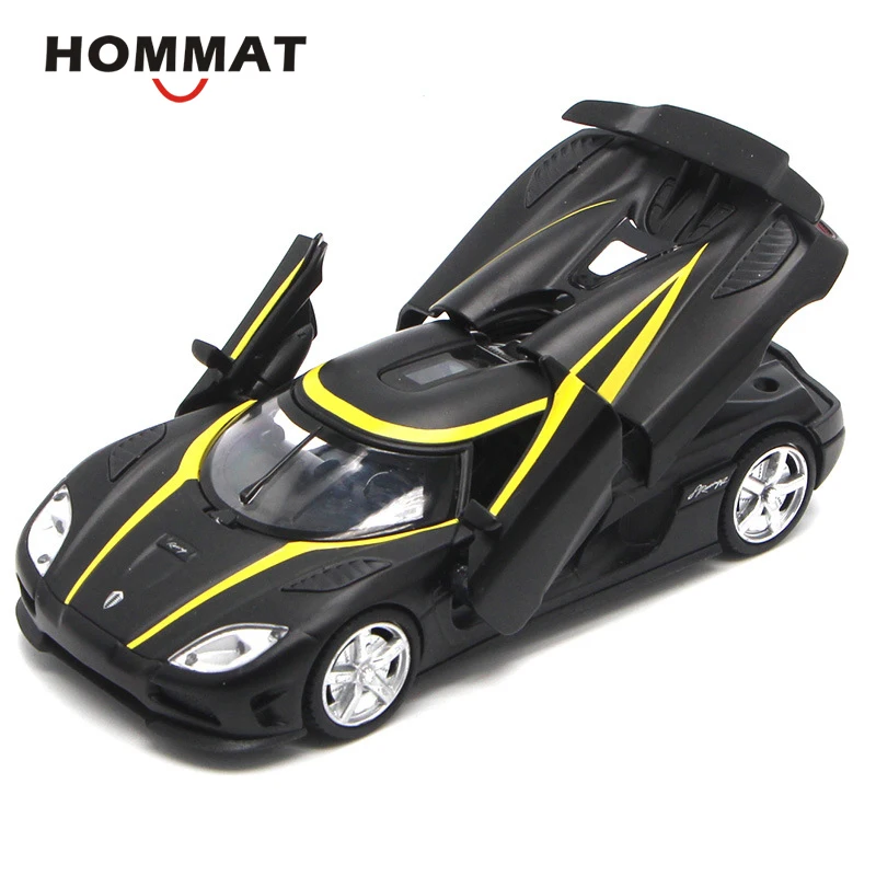 Black HOMMAT имитация 1:32 Koenigsegg Agera R Supercar спортивная модель автомобиля сплав литая модель игрушечного автомобиля Модель автомобиля литая под давлением Коллекция подарков - Цвет: Black