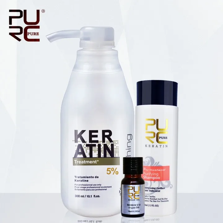 5% 300ml keratin and one piece shampoo and argan oil