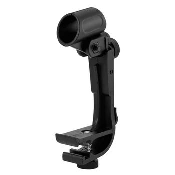 

4Pcs Clip-on Drum Mount Microphone Clamp Holder Anti Shake Adjustable Height