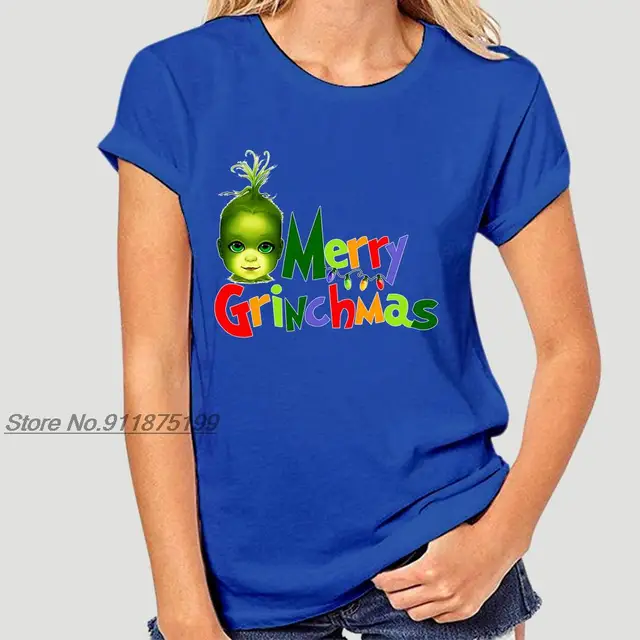 S 3XL Plus Size Grinch Merry Grinchmas 