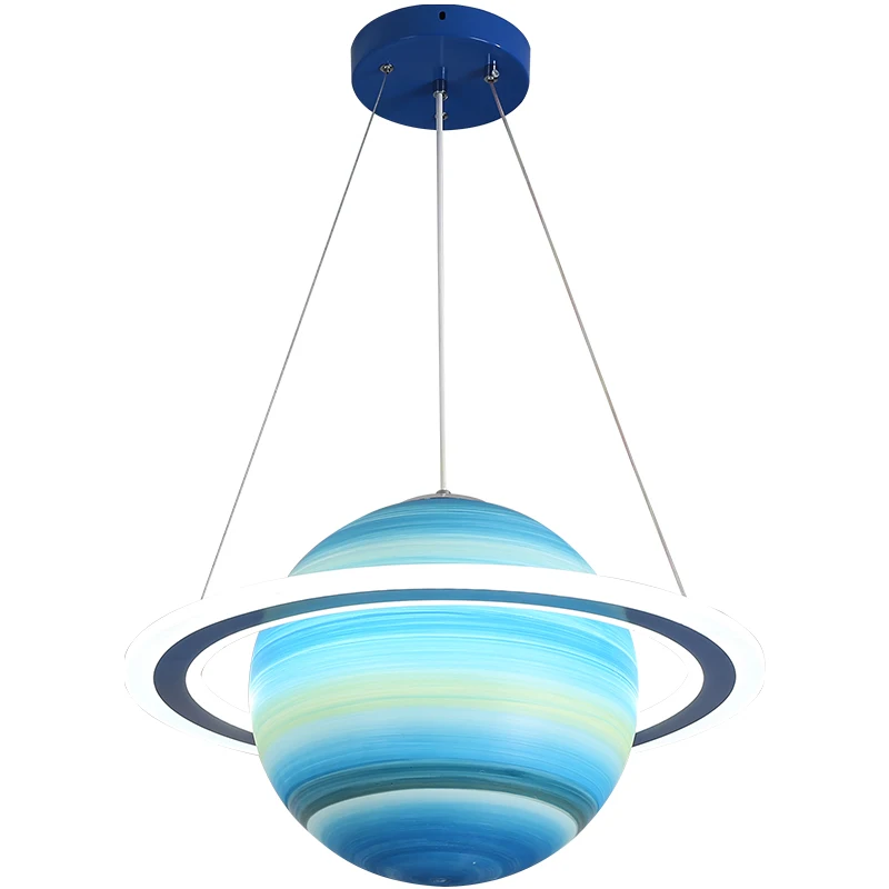 Children's room space lamp boy girl theme restaurant kindergarten project customized red planet Chandelier |