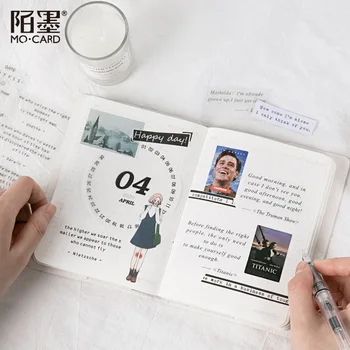 

Retro Transparent English Poetry Washi Tape Set Japanese PET Sticker Scrapbooking Adhesive Cute Alphabet Words Washitape