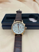 LIGE-reloj analógico con correa de cuero para hombre, accesorio de pulsera de cuarzo resistente al agua con cronógrafo, complemento masculino deportivo de marca de lujo con diseño de fase lunar 24 horas, incluye caja, 2021