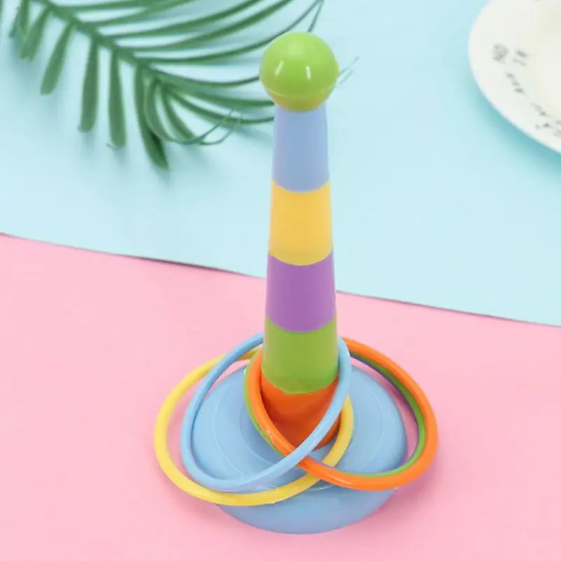 Образовательная интерактивная игрушка Попугай Птицы случайный наконечник метание башня кольцо