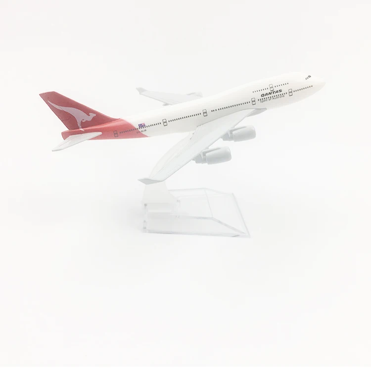 

16cm 1/400 Scale Qantas Airways Boeing B747-400 Airplane Model Australian Kangaroo Airlines Diecast Aircraft Collections